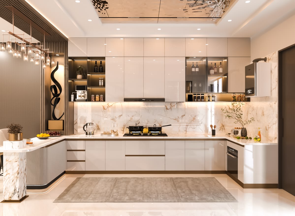 Contemporary Island Kitchen featuring Blum Soft-Close Tandem Boxes & Pull-outs #42